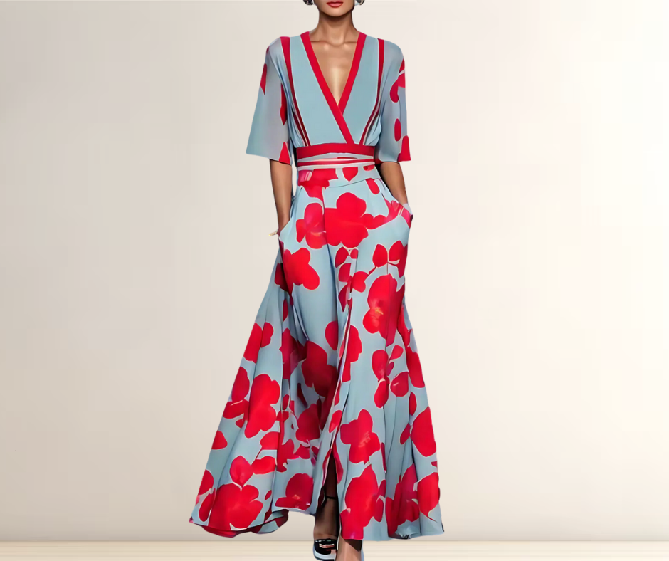 LUNA - ELEGANTES LEICHTES KLEID MIT ÄRMELN