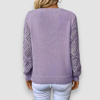 Lila | Langarm-Strickpullover