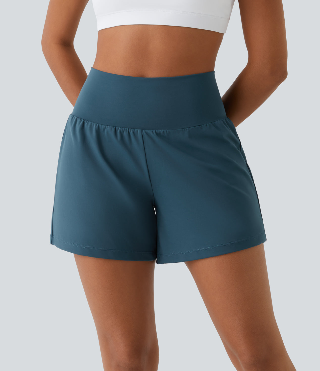 Atmungsaktiv & Schnell trocknend High-Waist Fitnessshorts Damen – Mirabella