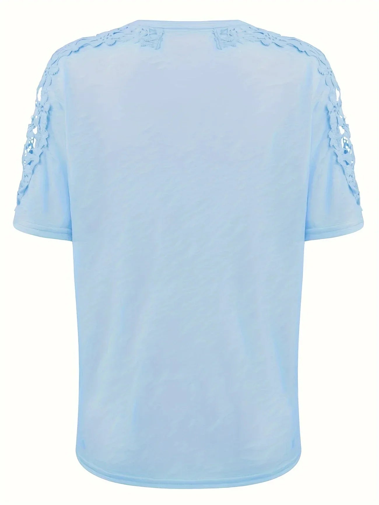 Addison | Elegantes Sommer Kurzarm-T-Shirt mit Spitze