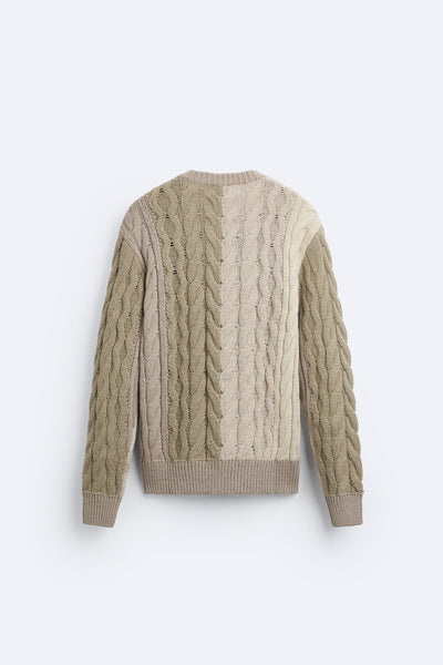 Jonas | Grobstrick-Pullover mit Zopfmuster – Klassisch & Zeitlos