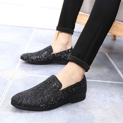 Donato - Modische Herren Slipper mit Glitzer