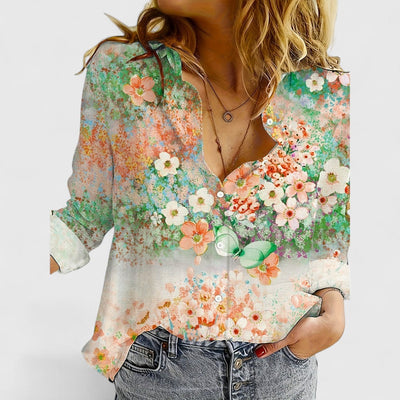 Fiona | Bluse mit Blütenprint