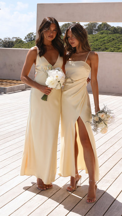 Stephanie | Ilana Maxikleid - Gelb