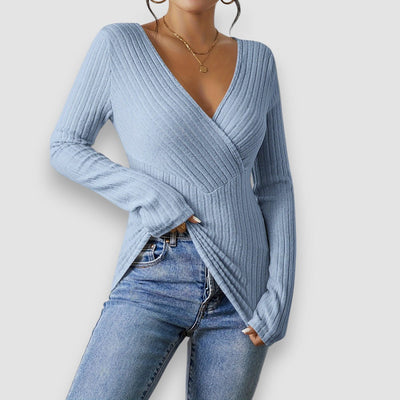 Lior | V-Ausschnitt Langarmpullover