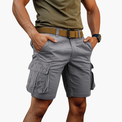Herren Cargo Shorts mit Reißverschluss und vielen Taschen