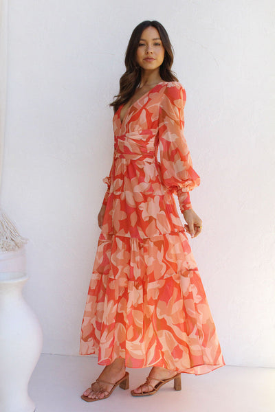 Wickelkleid mit Blumenmuster für Damen