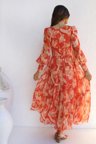 Wickelkleid mit Blumenmuster für Damen