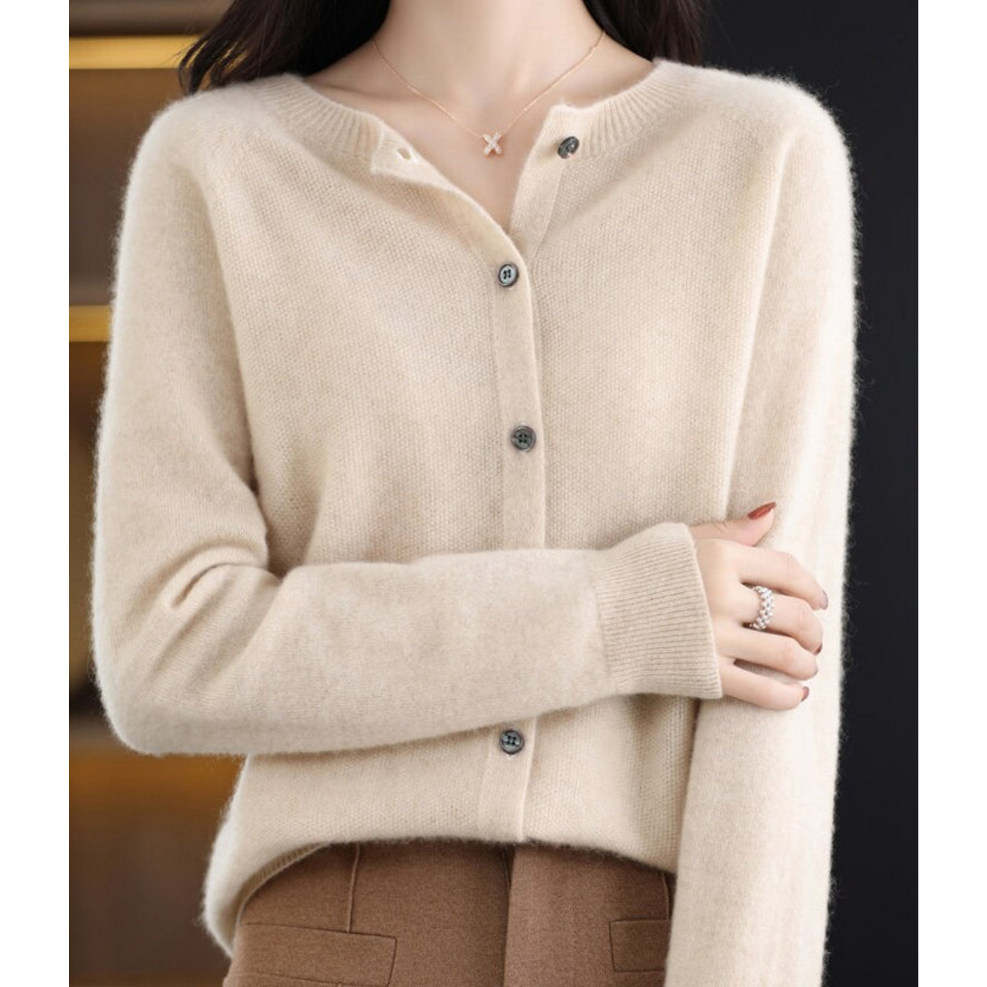 Olivia - Cardigan aus weicher Kaschmirwolle