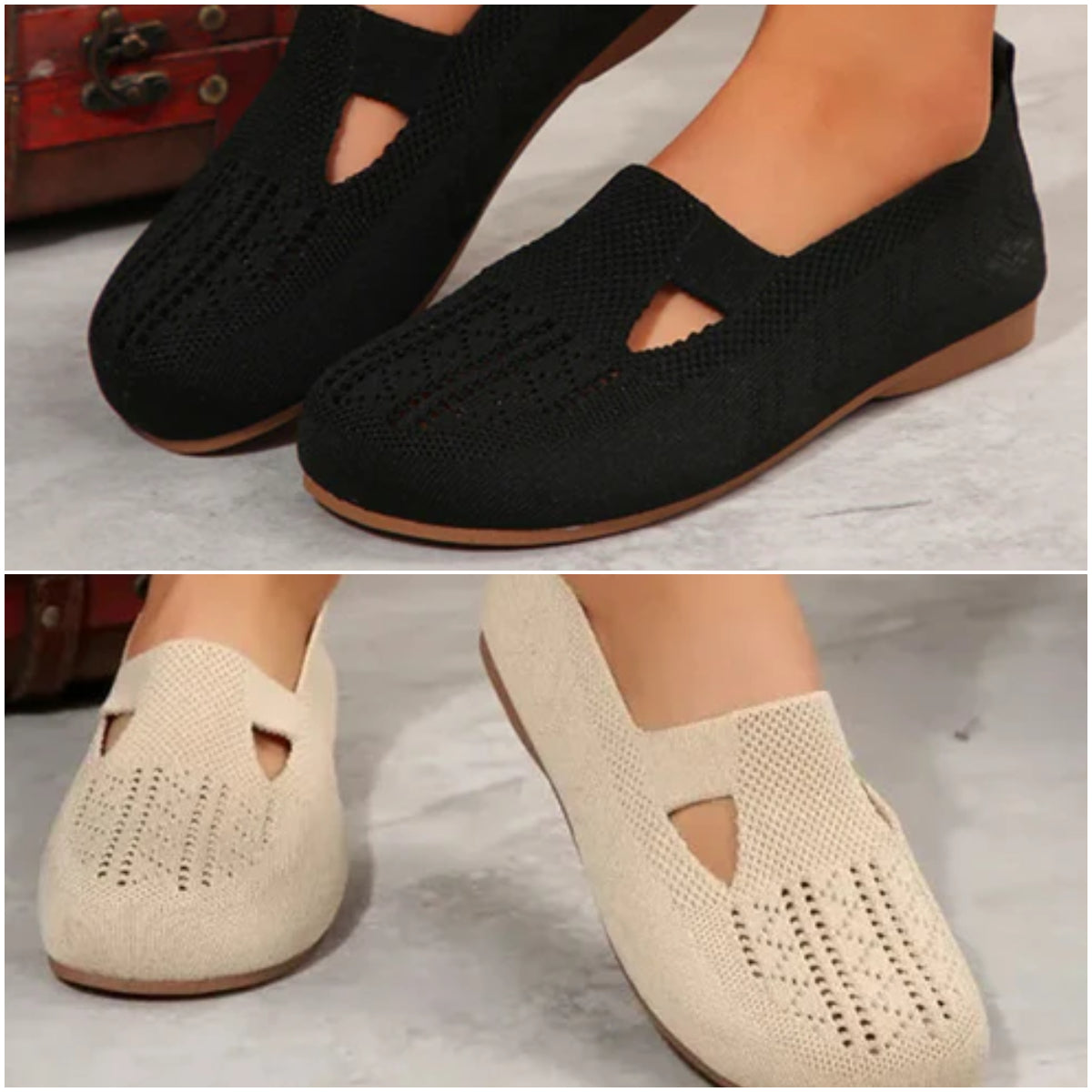 Adeline | Bequeme, atmungsaktive Strick-Schuhe für Damen zum Gehen