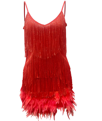 Laura - Cocktailkleid aus Federn im schicken Stil