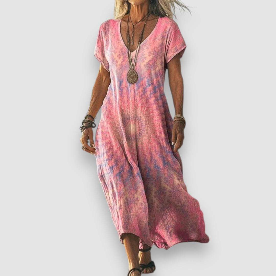 LUNA - VINTAGE KLEID MIT FARBVERLAUF