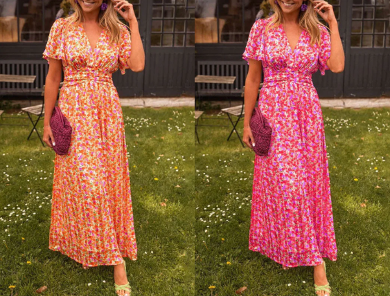 Trudy | Vintage Blumenkleid für Damen