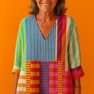 Anna | Geometrisches Kleid