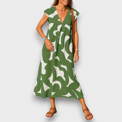 Masha | Luftiges Kleid mit V-Ausschnitt