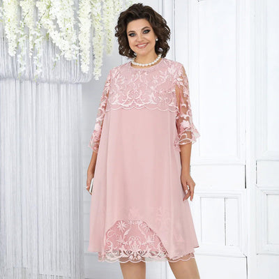 Brittany | Midikleid aus Spitze für Damen mit weiter Passform