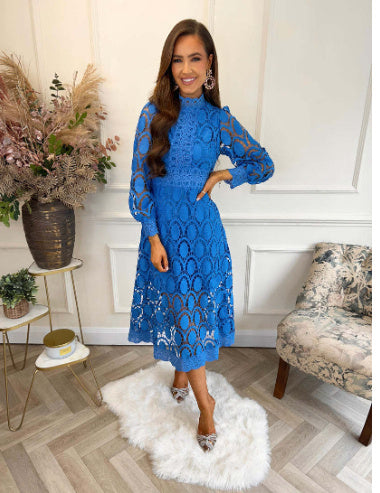 Lydia - Langes Damenkleid mit lebhaftem Patchwork