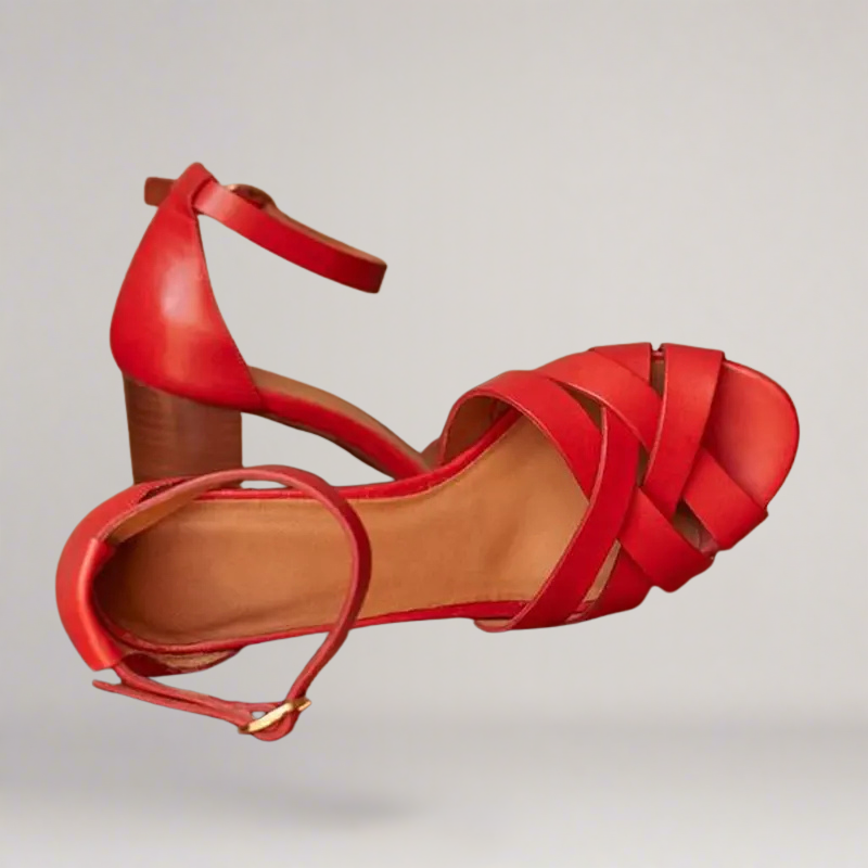 Paula® | Handgefertigte Sandalen mit Keilabsatz