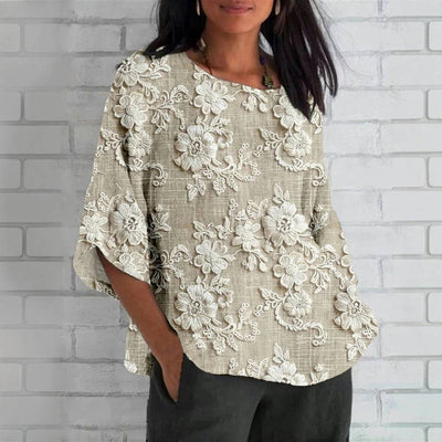 Haden | Vintage Bluse mit Blumenmuster
