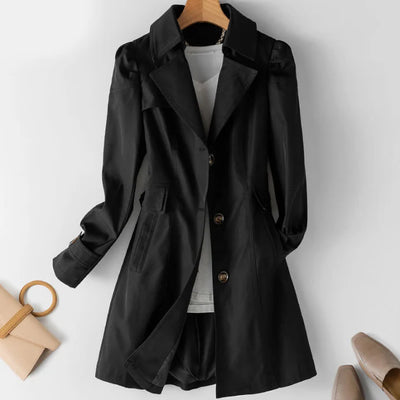 Damen Trenchcoat mit Kapuze | Winter