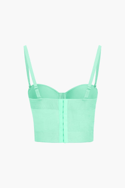 Ida | Figurbetontes Bustier-Top mit Bügel-Cups und transparenter Mesh-Struktur