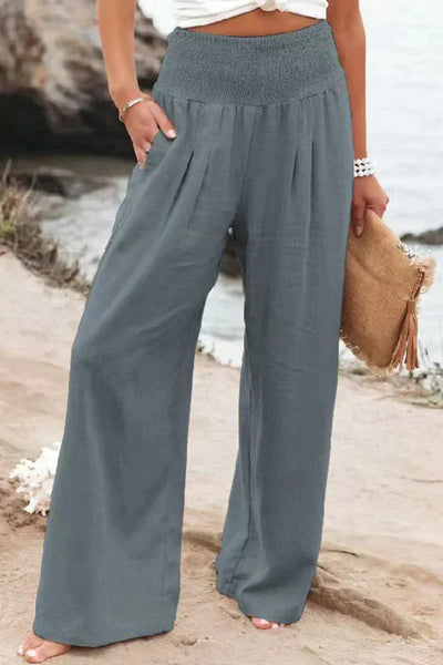 Damen Sommer Leinenhose mit Luftigem Schnitt und Entspannter Passform – Alvera