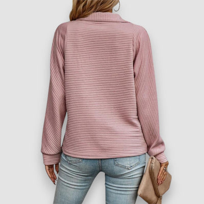 Lilly | Pullover mit halbem Reißverschluss