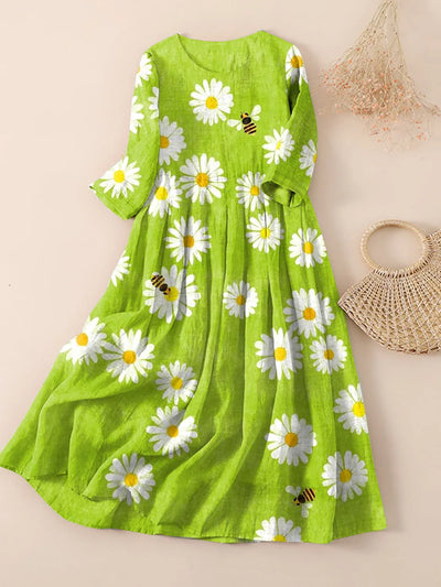 Margit | Gänseblümchengarten Damen Kleid