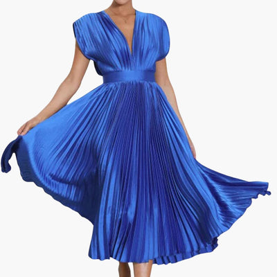 Elegantes Midikleid mit V-Ausschnitt - Damen Abendmode Farfetch