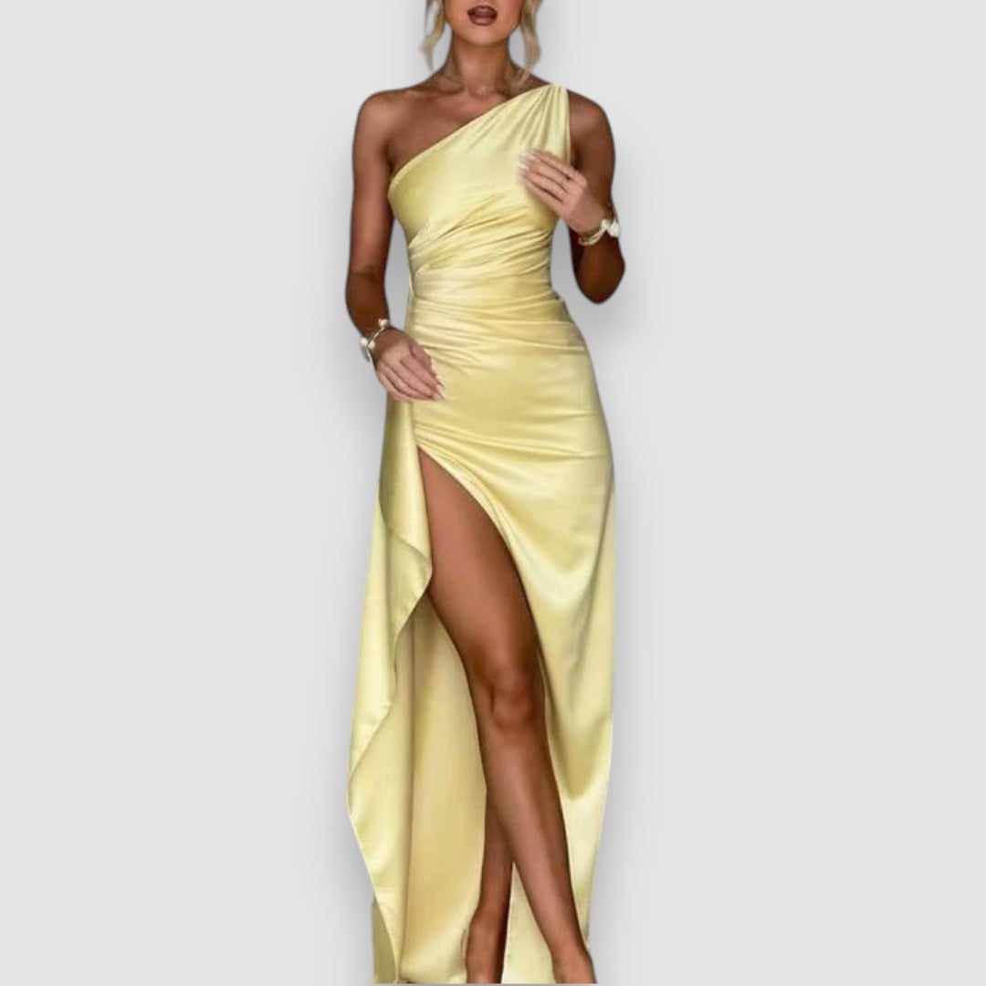 Zahara | Elegantes ärmelloses Abendkleid V-Ausschnitt