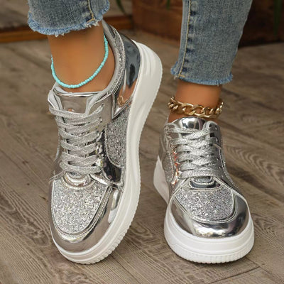 GlamStep™ – Elegante Damen Sneaker mit funkelnden Pailletten