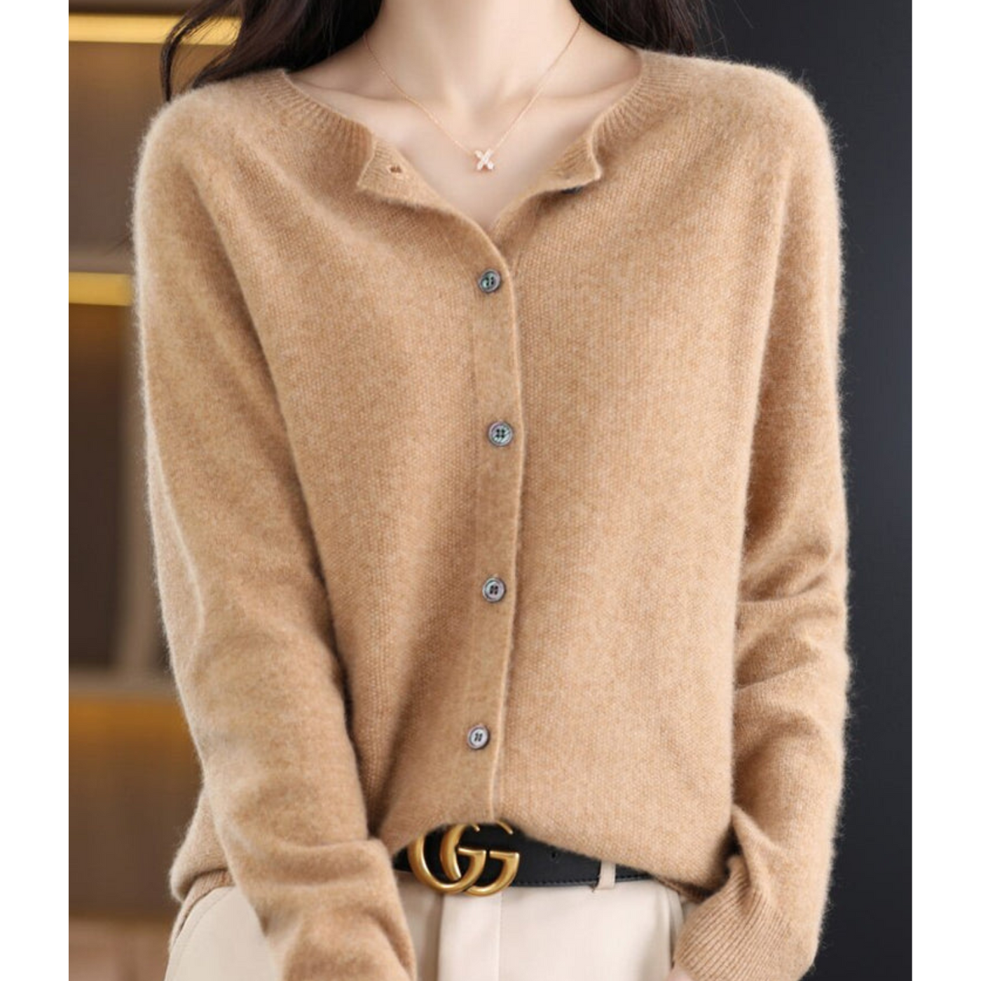 Olivia - Cardigan aus weicher Kaschmirwolle