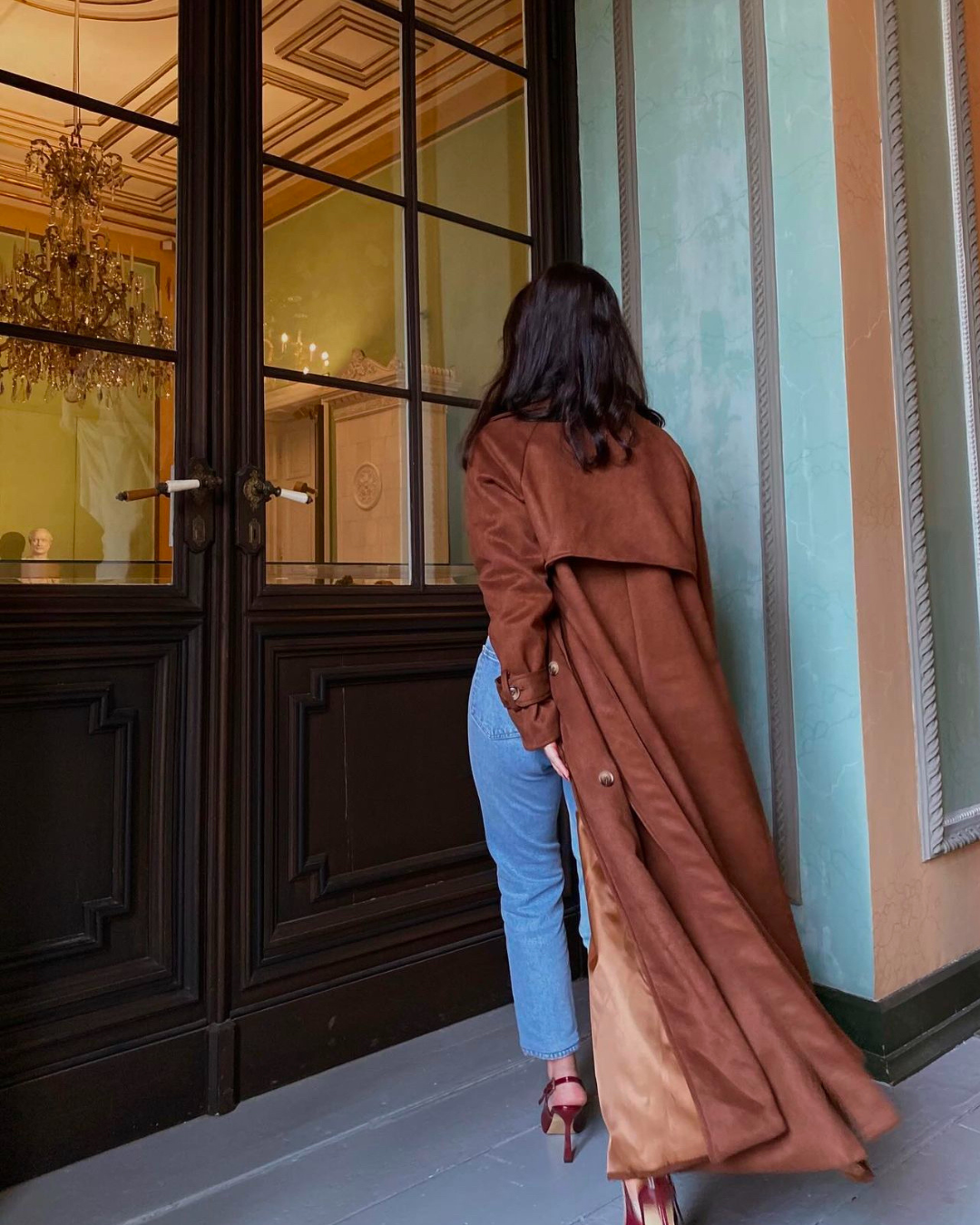 Marie | Banbury Wildleder Trenchcoat