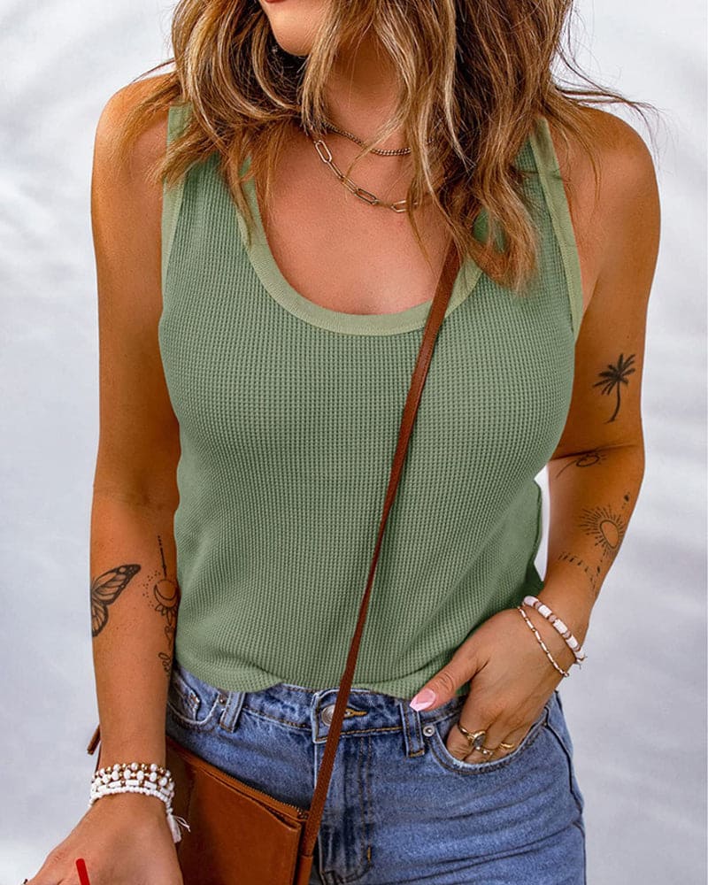 Vielseitiges Damen Tanktop – Weiches Stretch Top für Alltag & Freizeit