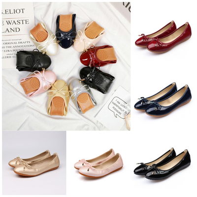 Calliope - Flache Damenschuhe mit Schleifenverzierung