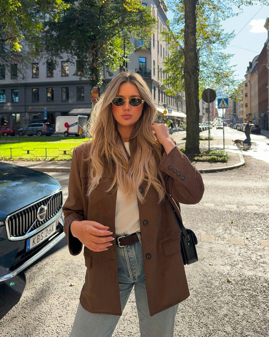 Lynda | Banbury Wildleder Blazer