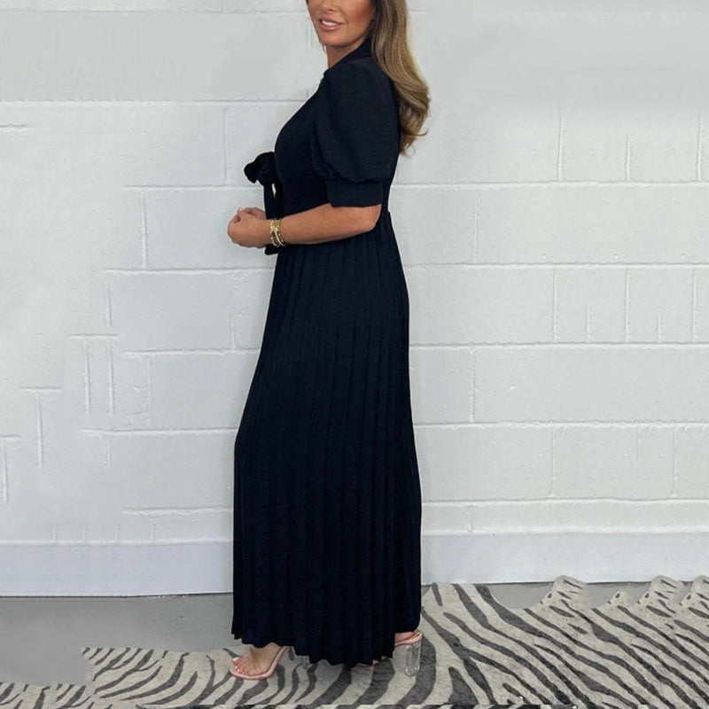 Marceline | Unifarbener Plisseé-Overall für Damen