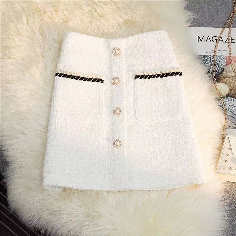 Dorothea - Hochtaillierter A-Linien-Tweedrock