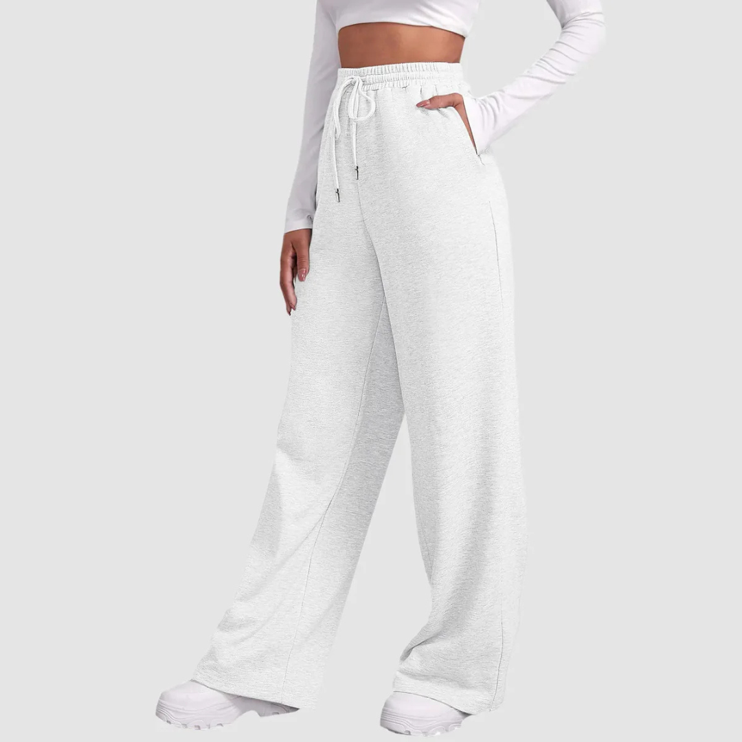 Damen Entspannte Passform Weite Jogger Hose | Hohe Taille