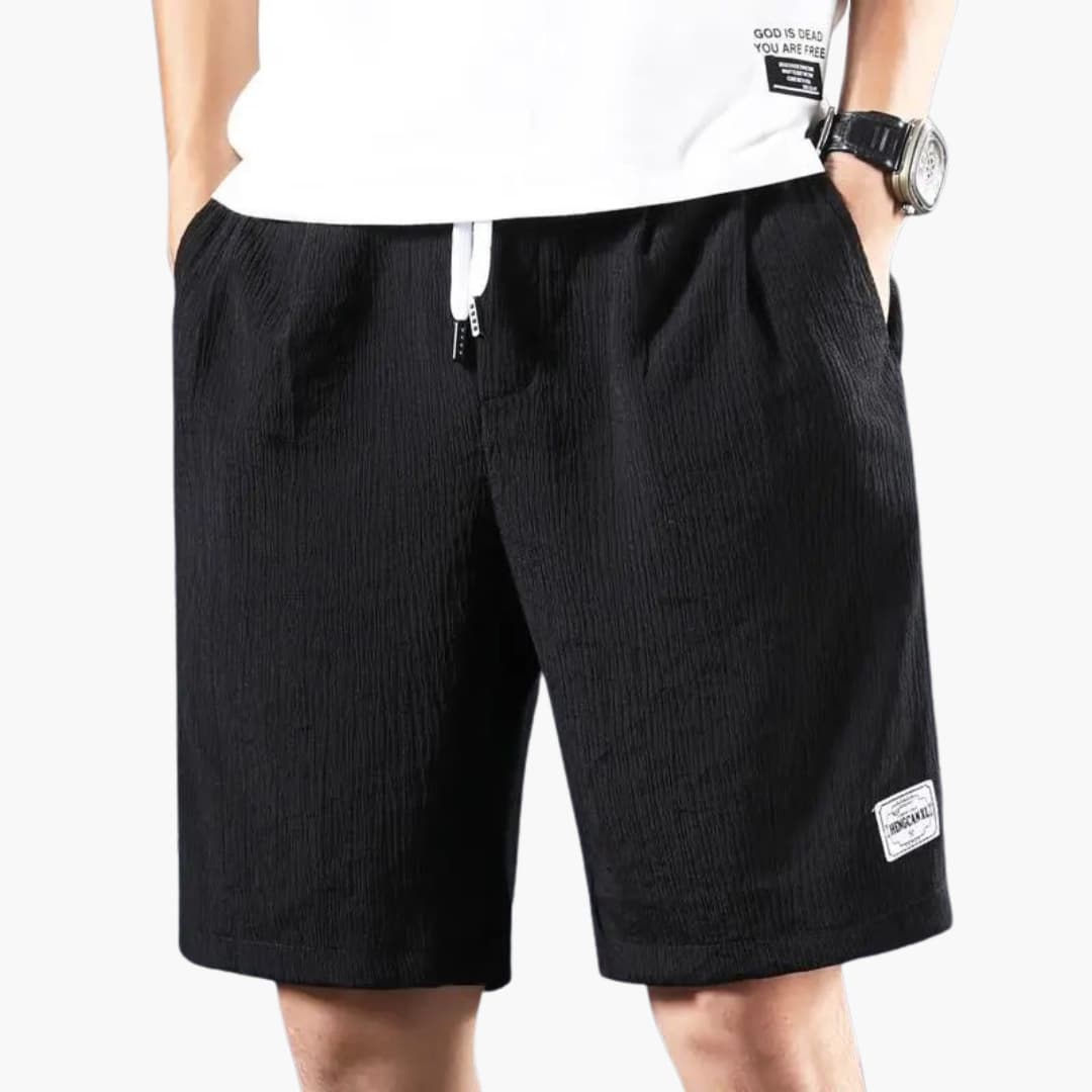 Herren Sommer Shorts mit Kordelzug und knielangem Schnitt