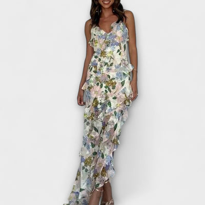 Indie Rüschenkleid mit Trägerdesign