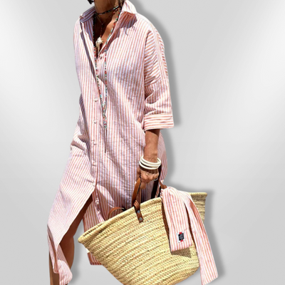 Emilia | Gestreiftes Hemdkleid