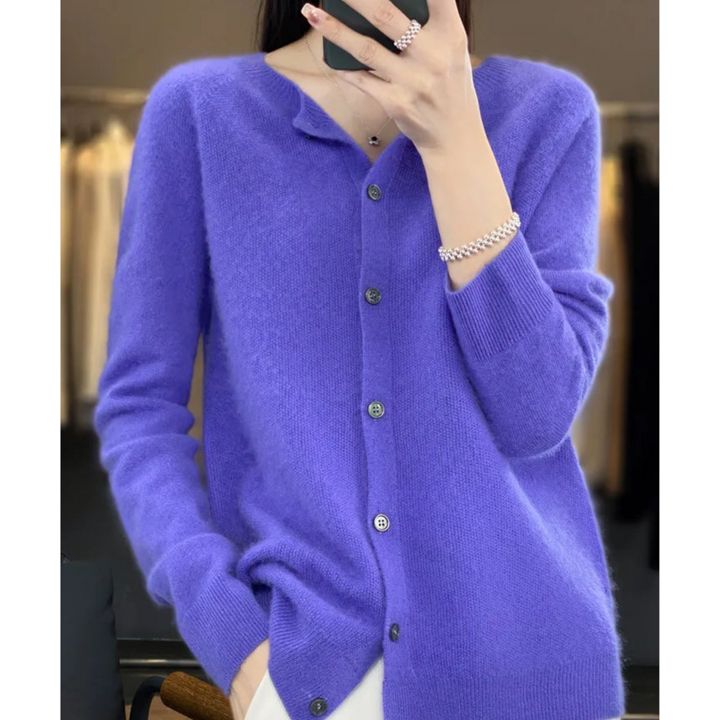 Olivia - Cardigan aus weicher Kaschmirwolle