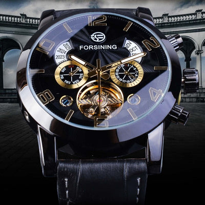 Elegante mechanische Tourbillon-Automatikuhr