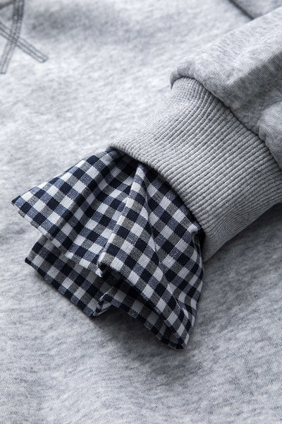 Elsa | Zweiteiliges Sweat-Set mit karierten Details