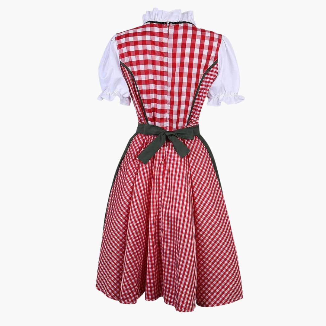 Traditionelles Dirndl kleid mit Schürze für Damen - Oktoberfest 2025