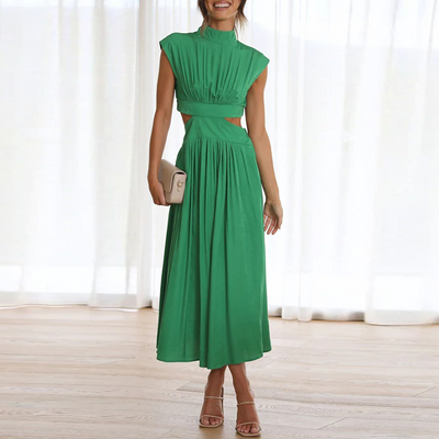 June | Damen Lang Elegantes Maxikleid