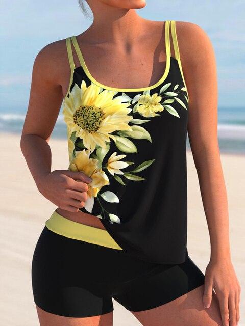 Tankini Set Mit Blumenmuster Für Damen | Sommer