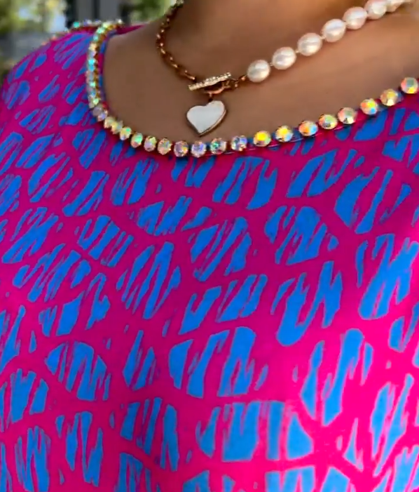 Kina | Modedruck-Kleid in Plus Size