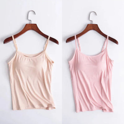 Leonora | Lockeres Leinen-Top mit integriertem BH